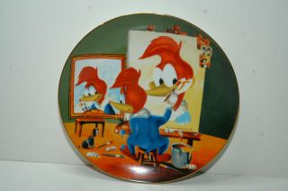 Woody Woodpecker 8 - 1/2 " Collector Plate Happy Art By Walter Lantz Ltd Edition