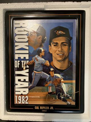 Cal Ripken Jr.  Rookie Of The Year Collectors Plate From Bradford Exchange