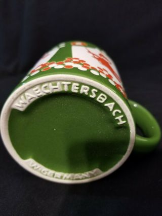 Waechtersbach Coffee Mug Green W/Girl & Boy Swinging West Germany Spring Summer 4