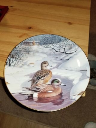 Bradford 1988 “the American Wigeon” Bart Jerner Collectors Plate With