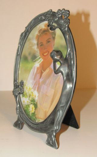 Art Nouveau Style Metal Oval Picture / Photo Frame 3