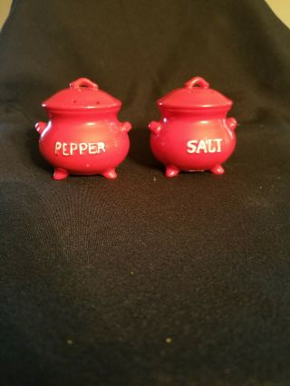 Vintage Kettle Salt And Pepper Shakers