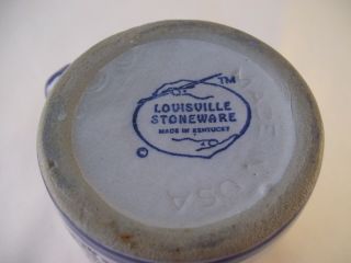 Louisville Stoneware Blue Coffee Mug Hot Air Balloon Race Kentucky Derby USA 3