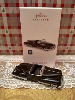 Hallmark 1938 Buick Y - Job 1 Legendary Concept Cars 2018 Christmas Ornaments