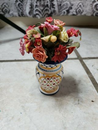Mini Vase With Decorative Flowers
