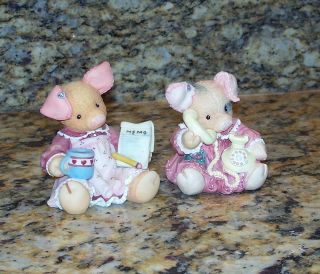 Enesco This Little Piggy Figurines Sow How Are Things & This Little Does It All