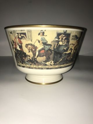 Norman Rockwell " Yankee Doodle " Bowl By Gorham Fine China 1976 Limited Edition