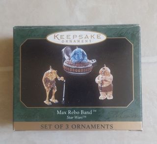 Star Wars Max Rebo Band Hallmark Keepsake Set Of 3 Ornaments From 1999