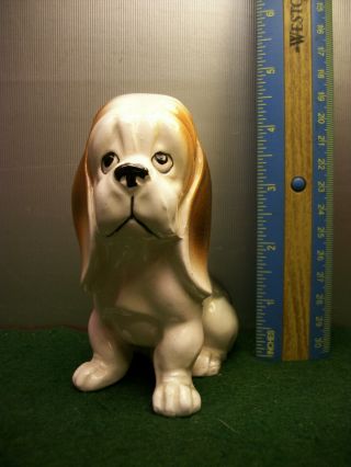 Vintage Basset Hound Dog Figurine Japan