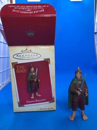 Hallmark Christmas Ornament Lord Of The Rings Frodo Baggins 2004
