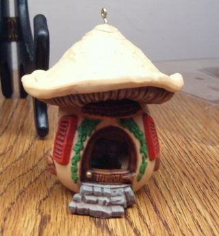 Mib 1978 Mushroom House Mice Hallmark Tree Trimmer Christmas Ornament Donna Lee