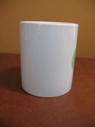 GE General Electric Coffee Cup Mug Advertising Vintage White Ceramic Green Logo 3