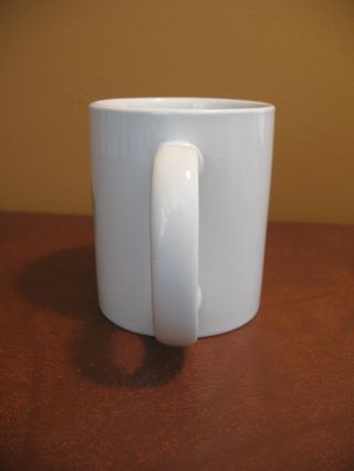GE General Electric Coffee Cup Mug Advertising Vintage White Ceramic Green Logo 5