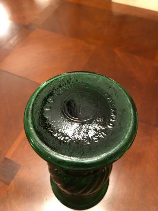 Vintage E.  O.  Brody Co Cleveland Emerald Green Swirl 9.  5 