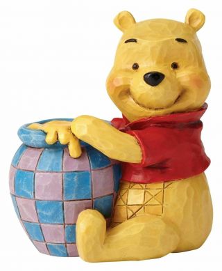 Jim Shore Disney Traditions 4054289 Mini Winnie The Pooh Pot Of Honey