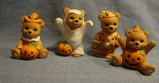 Homco - Halloween Bears - Porcelain Figurines 5311