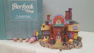 Dept 56 Storybook Village T.  L.  Pigs Brick Factory Never Displayed