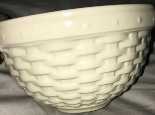 Longaberger Pottery Woven Tradition Ivory Reflections 5 " Bowl