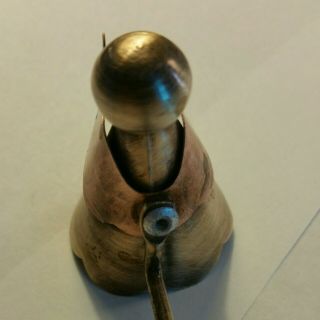 Vintage Copper&Brass Candle Snuffer With Angel Cup and Ball at The Handle 4