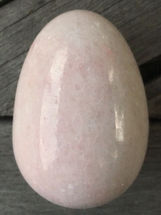 2.  5” Polished Marble Stone Egg Pink 4 Of 7