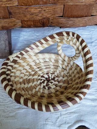 Gullah Sweetgrass Basket From Charleston Low Country 5in X 3in