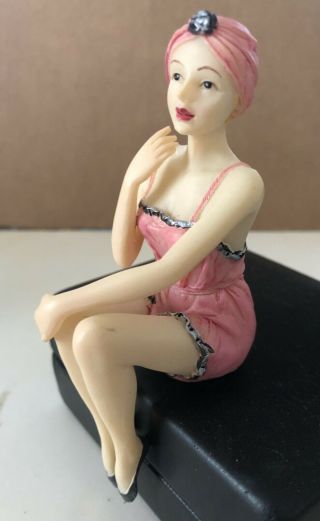 Wmg 2007 Lady In Swimsuit Resin Figurine Pin Up 1920’s Style
