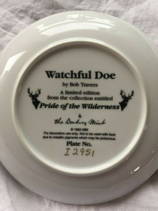Danbury - Deer Plate - Bob Travers - Pride of the Wilderness - Watchful Doe 3