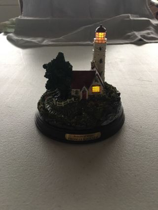 Thomas Kinkade Seaside Memories Beacon Of Hope Lighted Lighthouse