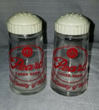 Pearl Lager Beer Salt And Pepper Shakers