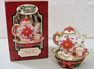Time For Tea Ornament The San Francisco Music Box Company