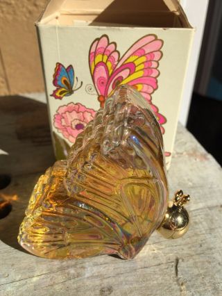 Vintage Bottle Avon Butterfly Unforgettable Cologne Full 1.  5 Oz Box Usa