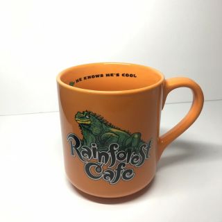 Rainforest Café IGGY Orange Large 18oz Coffee Mug Iguana 2000 (82418 - 150) 3