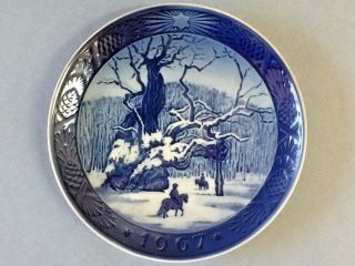 Royal Copenhagen 1967 Porcelain Christmas Plate 