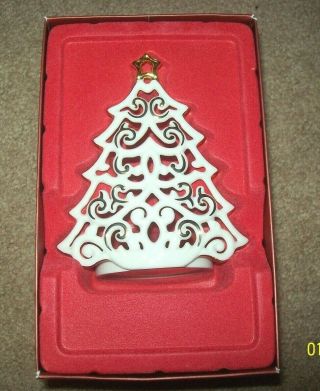 Lenox " Bright Christmas Tree " Votive Candleholder
