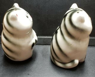Vintage Lefton Cute Fat Cat Anthropomorphic Salt Pepper Shakers 5