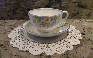 Vintage Victoria C & E Bone China Tea Cup And Saucer Set Made In England