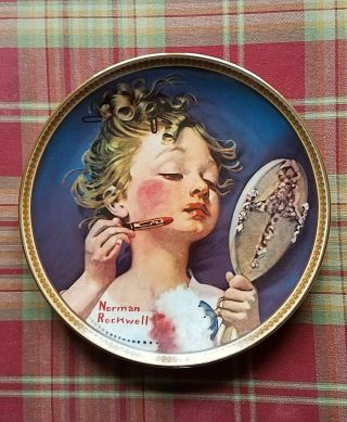 Norman Rockwell Le Rediscovered Women Series Making Believe At The Mirror