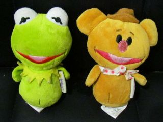 Hallmark Itty Bittys Sesame Street Kermit The Frog And Fozzie Bear Plush Figures