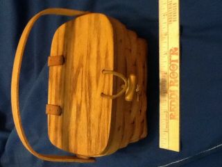 Longaberger 1992 Kiddie Purse With Lid And Cover