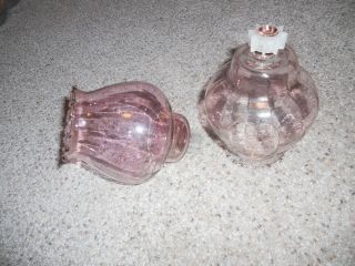 2 Home Interior Homco Pink Celeste Votive Candle Sconce Cups With Grommets