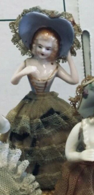 Vintage Made In Japan Blue Ladies Figurine