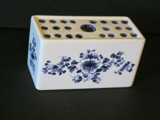 Flower Frog Vase Blue & White Floral Mma - Amb Made In Portugal