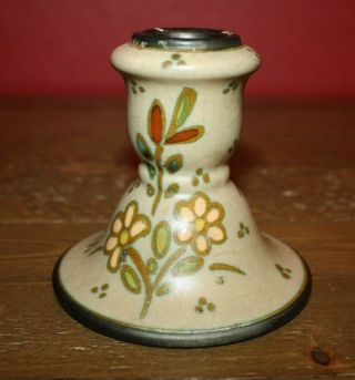Vintage Gouda,  Holland,  Dutch Pottery Candle Holder 1902 - 1927