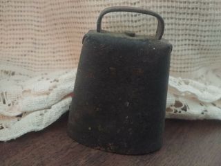 Vintage Old Small Calf Goat Metal Bell Some Patina Wear