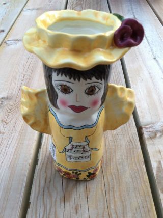 Susan Paley Angel Flower Vase Gabriella By Ganz Bella Casa Ceramic 10 "