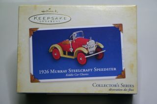 Hallmark " Kiddie Car Classics " Ornament - " Murray Steelcraft Speedster " - - Box
