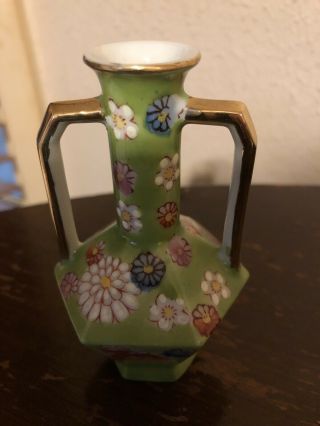 Vintage Meiko Occupied Japan Miniature Vase 3 3/4inches Tall