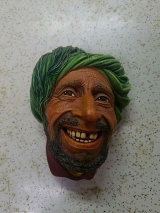 Bossons Head Kurd Chalkware Wall Hanging Vintage 1963 Made In England