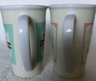 Set Of 2 Oversized 20 Oz Coffee Mug Cup Boston Warehouse Trading Corp 6.  25” Tall 4