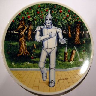 1979 Knowles " If I Only Had A Heart " Tin Man Plate From Wizard Of Oz Series